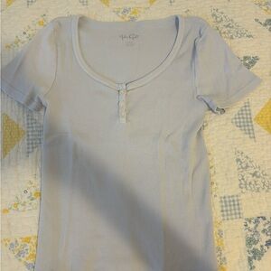 Brandy Melville Light Blue Short Sleeve Tee
